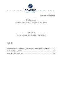 Paniere di MASTER VALUTAZIONE MOTORIA E POSTURALE (G1), Prof FUCARINO, ECAMPUS - Chiuse - AGGIORNATE 2024