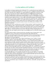 La locandiera di Goldoni