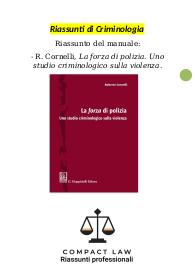 Riassunto integralmente sostitutivo di CORNELLI - La Forza di Polizia