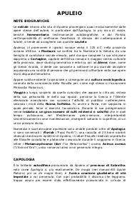 Apuleio Appunti 5a Liceo Classico