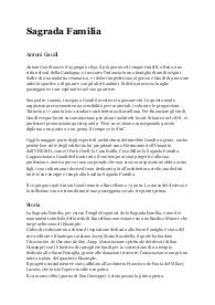 Approfondimento Sagrada Familia