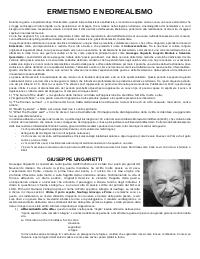 Riassunto dell'Ermetismo, Ungaretti, Montale, Quasimodo, Saba e Neorealismo nel secondo dopoguerra