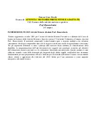 PANIERE RISOLTO 2025 Attività Motorie Adattate Prof. Bonavolontà