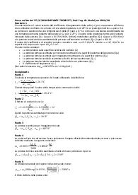 Impianti Tecnici - calcolo dispersioni termiche - raccolta di 6 esercizi per il I° parziale - prof. Gian Luca Morini