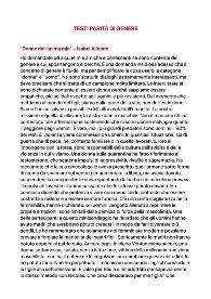 Tre testi sulla parità di genere