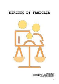 Riassunto diritto di famiglia M.Sesta