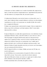 Il mondo arabo nel medioevo