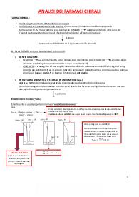 ANALISI DEI FARMACI CHIRALI