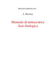 Manuale di nutraceutica fisio-biologica
