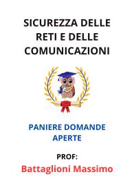 Paniere Verificato di SICUREZZA DELLE RETI E DELLE COMUNICAZIONI, Battaglioni Massimo, 2025 - RISPOSTE APERTE