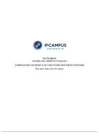 Paniere compilato Storia del diritto italiano. Prof Innocenti
