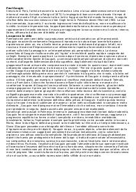 Schemi d'esame, arte, Gaugin, Simbolismo e Art Nouveau