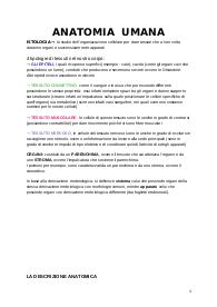 Appunti di Anatomia Umana, con integrazioni del libro ed immagini illustrative