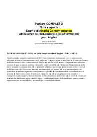 PANIERE COMPLETO 2025 Storia Contemporanea Prof. Anglani