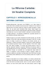 Riforma cartabia - analisi completa