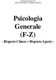 Psicologia Generale (F-Z) - Paniere eCampus