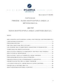 QUIZ FRANCESE - NUOVA DIDATTICA PER LE LINGUE: LA METODOLOGIA CLIL del 07/10/2024 completo