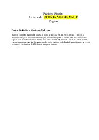 Paniere Risolto Storia Medievale– UniPegaso