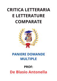 Paniere CRITICA LETTERARIA E LETTERATURE COMPARATE, De Blasio Antonella, 2025 - MULTIPLE