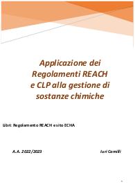 Applicazione regolamenti REACH e CLP - S. Lazzari (28/30) - Magistrale in Scienze Chimiche LM54