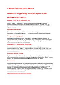 Riassunti laboratorio di social media