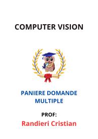 Paniere Completo di COMPUTER VISION, Randieri Cristian, 2025 - RISPOSTE MULTIPLE