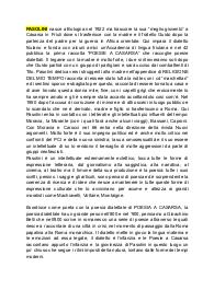 Pasolini Pascoli D'Annunzio Pirandello Svevo Ungaretti