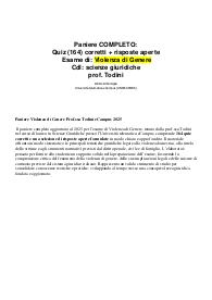 Paniere Completo Violenza di Genere Prof.ssa Todini eCampus 2025
