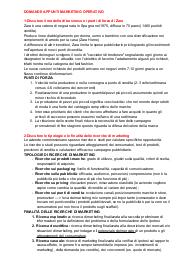 Risposte alle possibili domande di esame di marketing operativo/ prof. Daniele Fornari