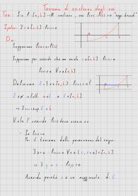 Dimostrazione Teorema di esistenza degli zeri