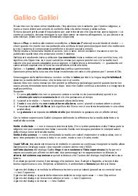 Galileo Galilei - testo “I seguaci di Aristotele e l’Ipse di it” - 3 pagine