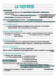Riassunto memoria percezione e apprendimento dettagliato