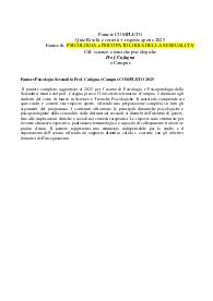 Paniere Psicologia Sessualità Prof. Cafagna eCampus COMPLETO 2025