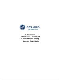 Set Domande DIRITTO DEL LAVORO ECONOMIA (D.M. 270/04) Docente: Rocchi Luisa