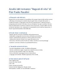 Appunti di Italiano- Pasolini