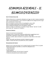 Bilancio d’esercizio