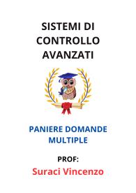 Paniere Completo di SISTEMI DI CONTROLLO AVANZATI, Suraci Vincenzo, 2025 - RISPOSTE MULTIPLE