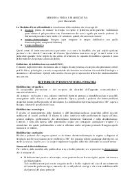 MEDICINA FISICA E RIABILITATIVA