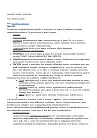Appunti di proprietà sensoriali
