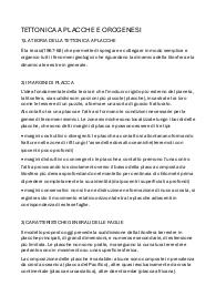 TETTONICA A PLACCHE E OROGENESI
