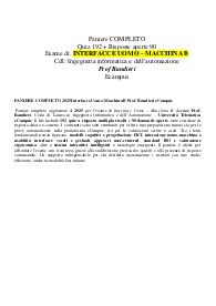 PANIERE COMPLETO 2025 Interfacce Uomo-Macchina B Prof. Randieri