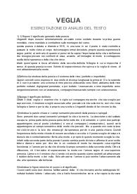 Analisi della poesia "Veglia " d Ungaretti