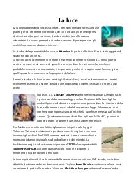 La Luce e la sua scoperta