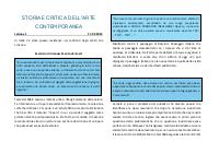 Storia e Critica dell'arte Contemporanea- Appunti