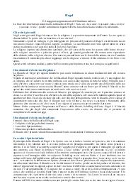Appunti su Hegel - Quinto anno Liceo Classico