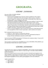 Appunti Geografia Fisica, Umana e Topografica.