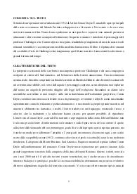 Riassunto e commento finale Il mondo perduto Arthur Conan Doyle