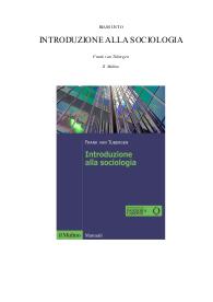 Riassunto del libro "Introduzione alla Sociologia" di Frank Van Tubergen